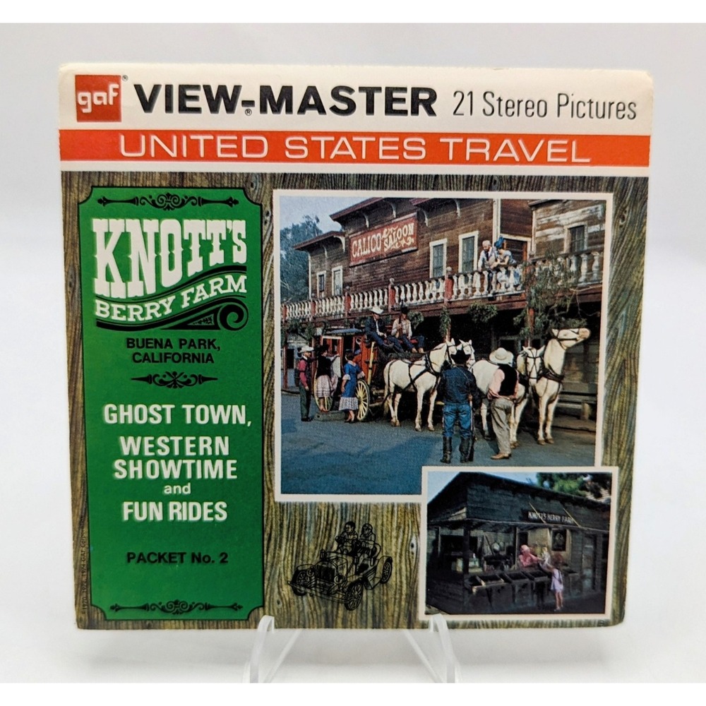 1974 View-Master Knott's Berry Farm Ghost Town Western Showtime & Fun Rides